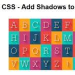 CSS - Add shadows to text.